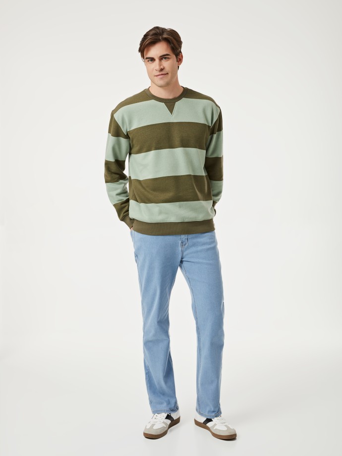Sweatshirt s riscas