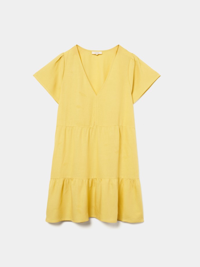 Vestido decote em V