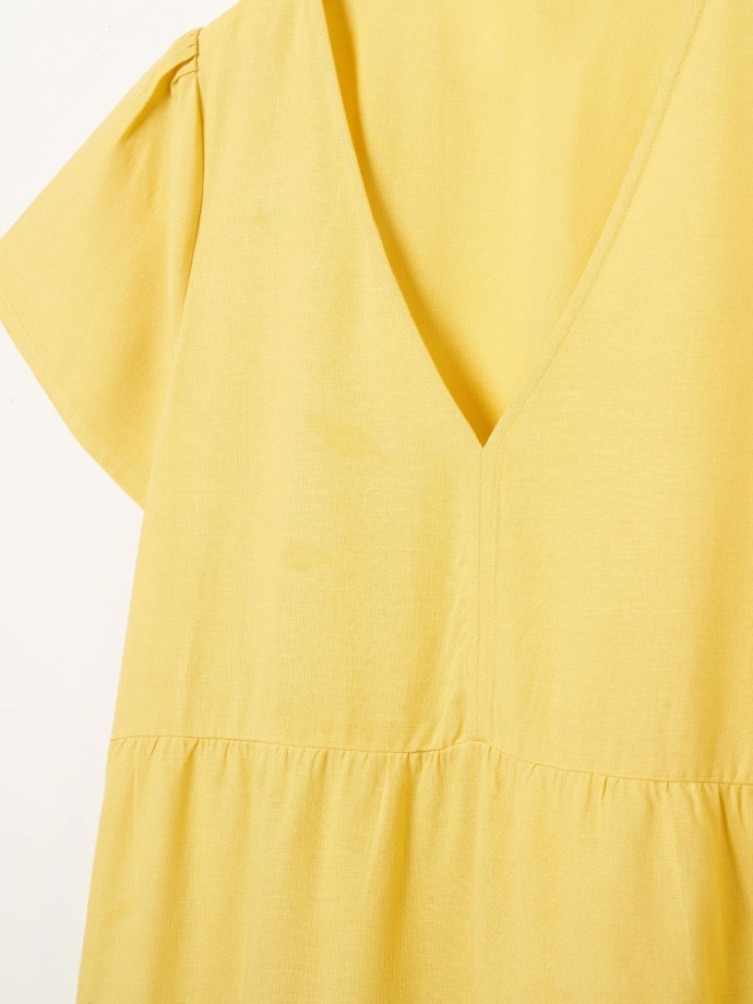 Vestido decote em V
