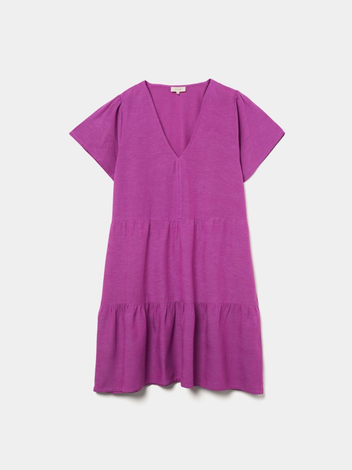 Vestido decote em V