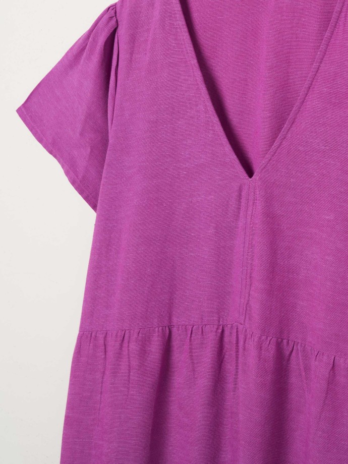 Vestido decote em V