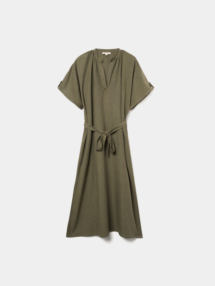 Vestido fludo midi
