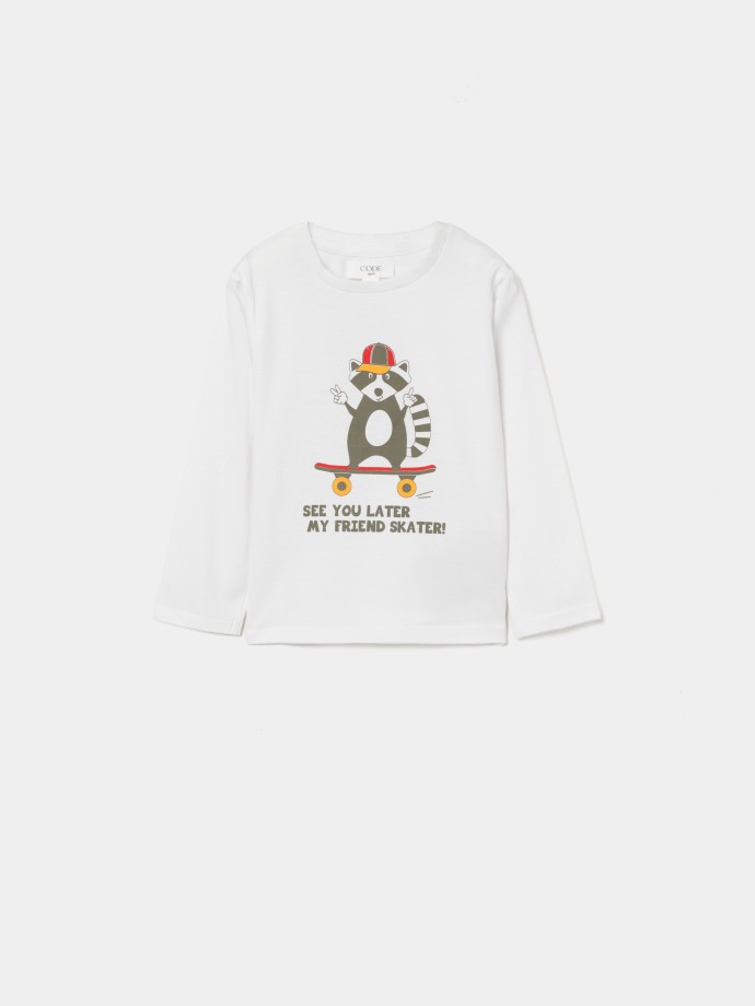 T-shirt manga comprida