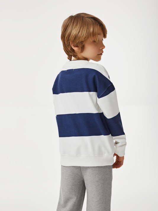 Sweatshirt às riscas Sweatshirt às riscas