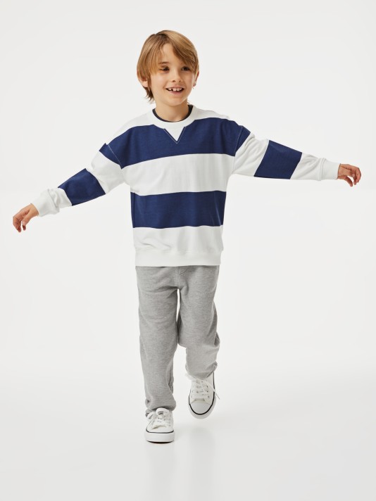 Sweatshirt às riscas Sweatshirt às riscas