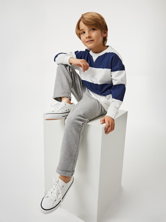 Sweatshirt às riscas Sweatshirt às riscas