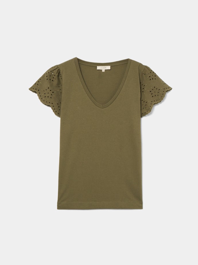 T-Shirt de bordado ingls