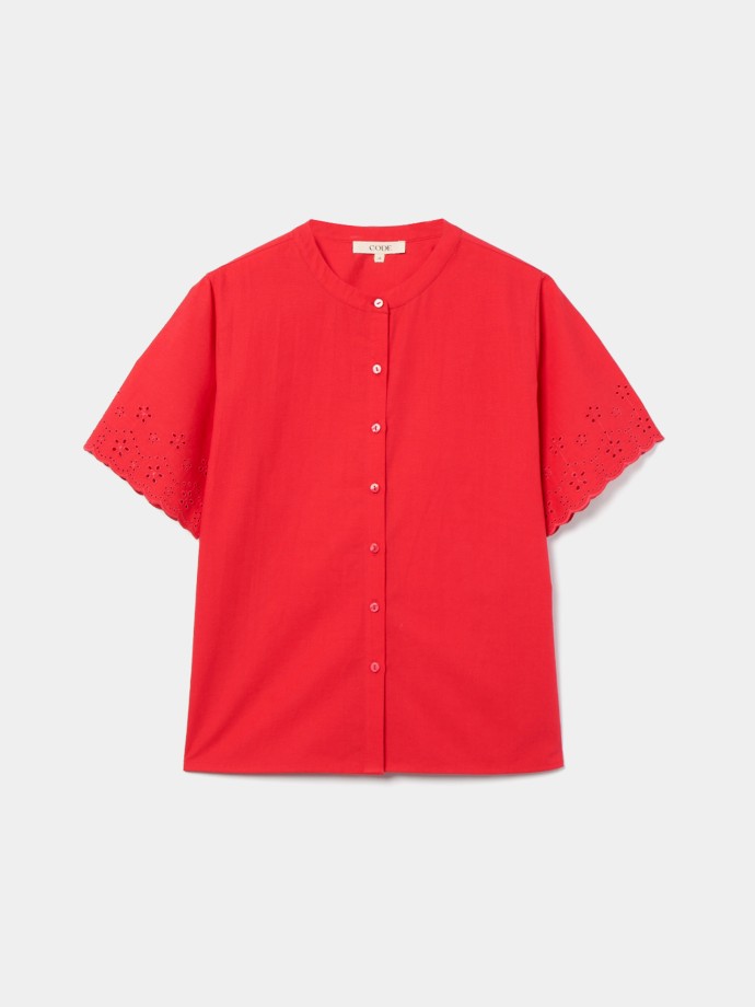Camisa com bordado ingls