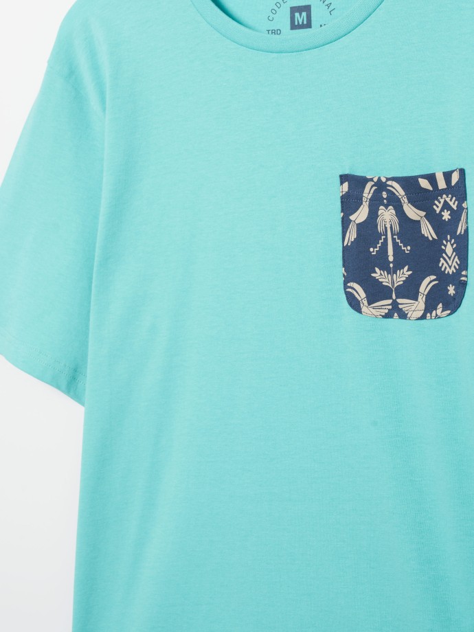  T-shirt com Estampado