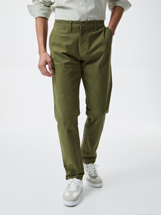 Calças com Corte Slim Calças com Corte Slim