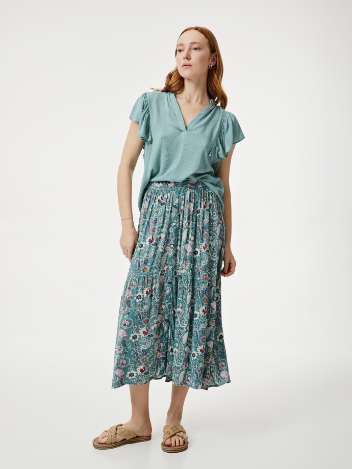 Saia estampada