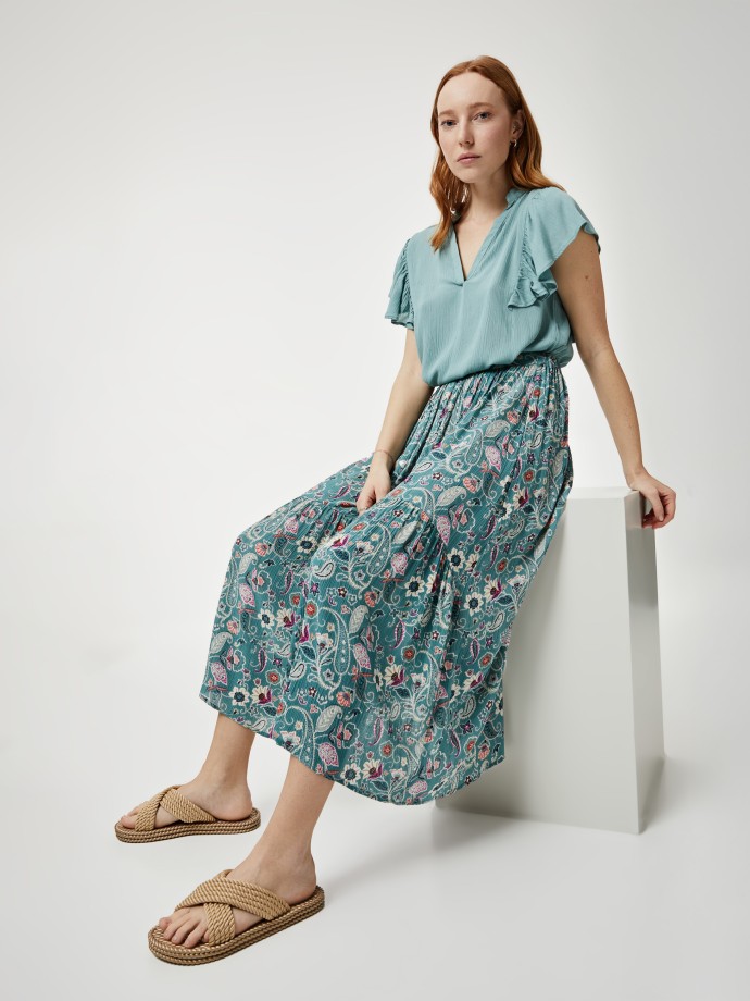 Saia estampada