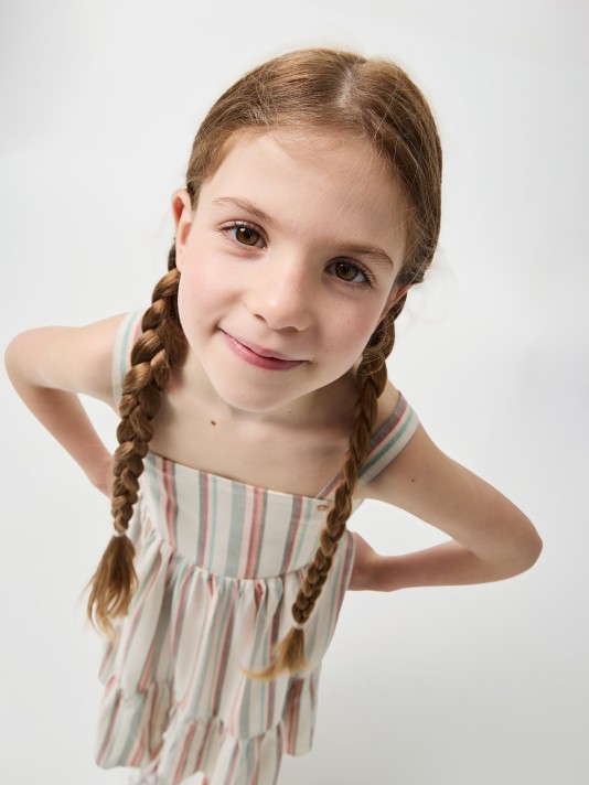 Vestido às riscas Vestido às riscas