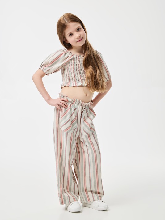 Top cropped com riscas Top cropped com riscas