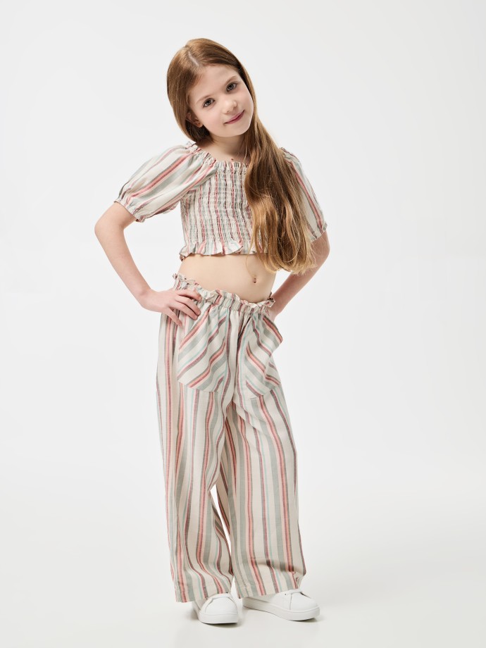 Crop top s riscas
