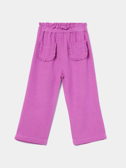 Calças largas elásticas Calças largas elásticas