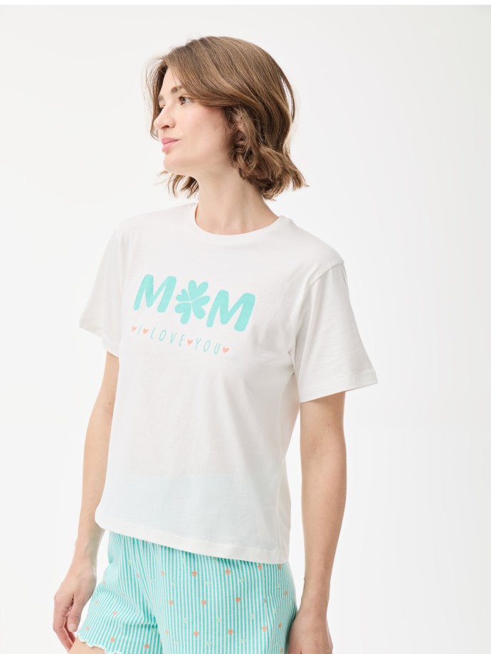 Conjunto pijama "MOM I LOVE YOU