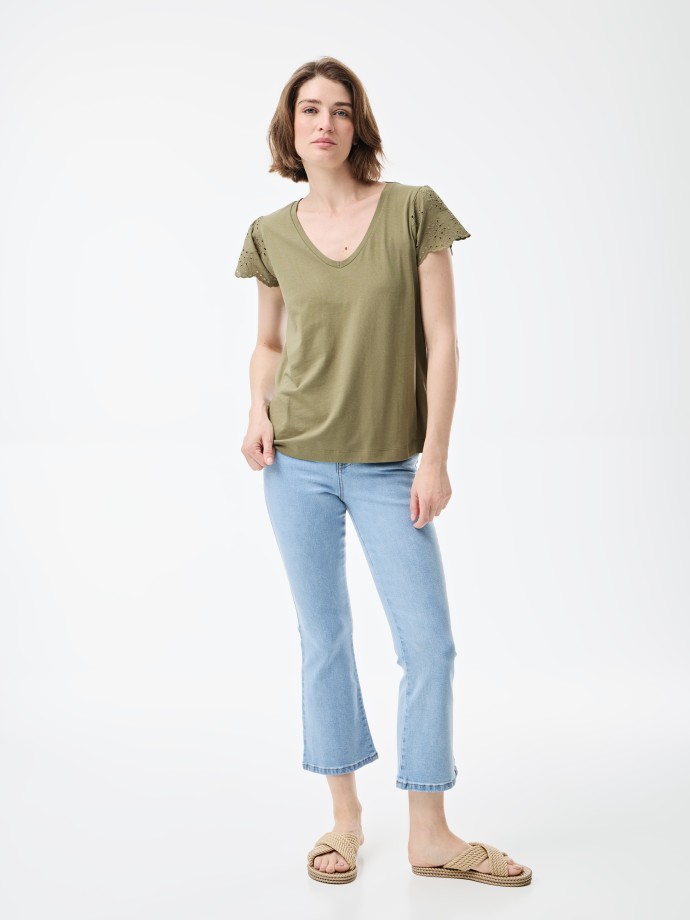 T-Shirt de bordado ingls