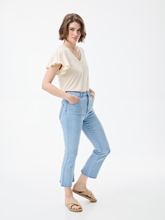 T-Shirt com folho na manga