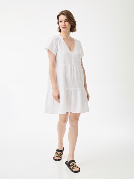 Vestido decote em V