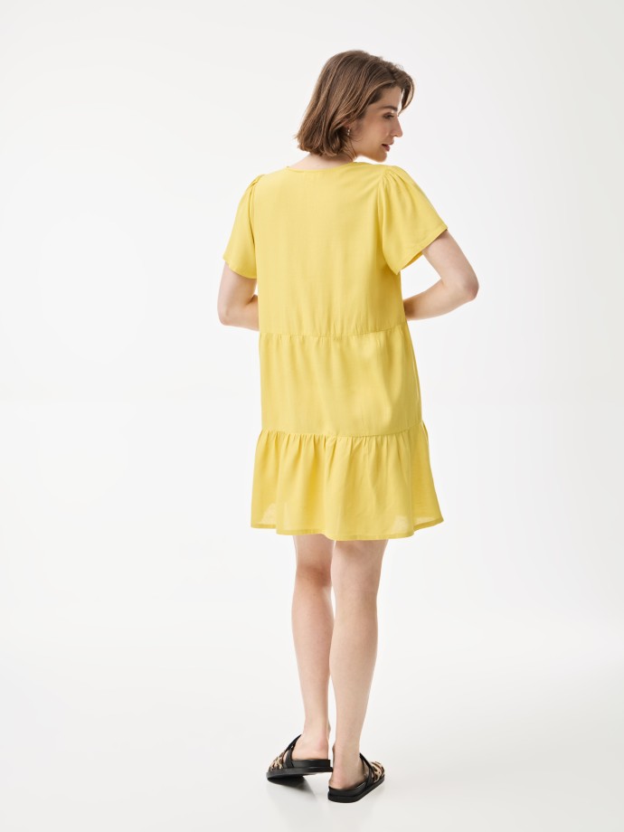 Vestido decote em V