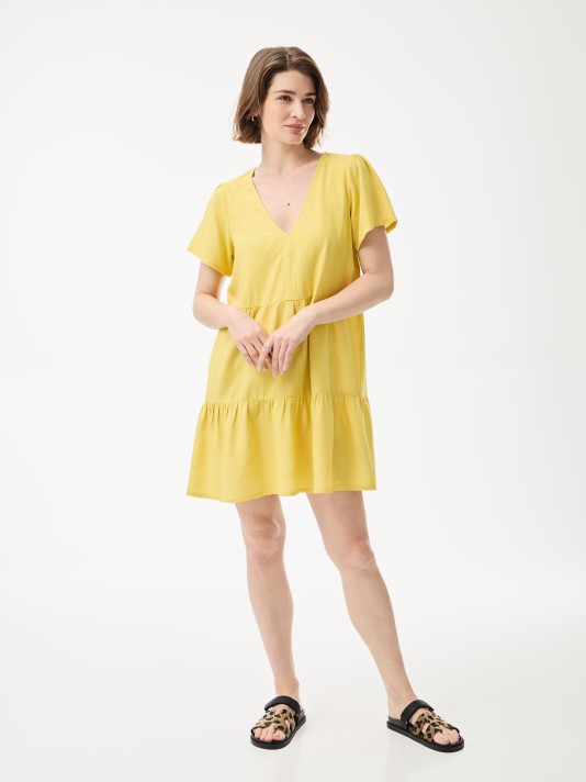 Vestido decote em V