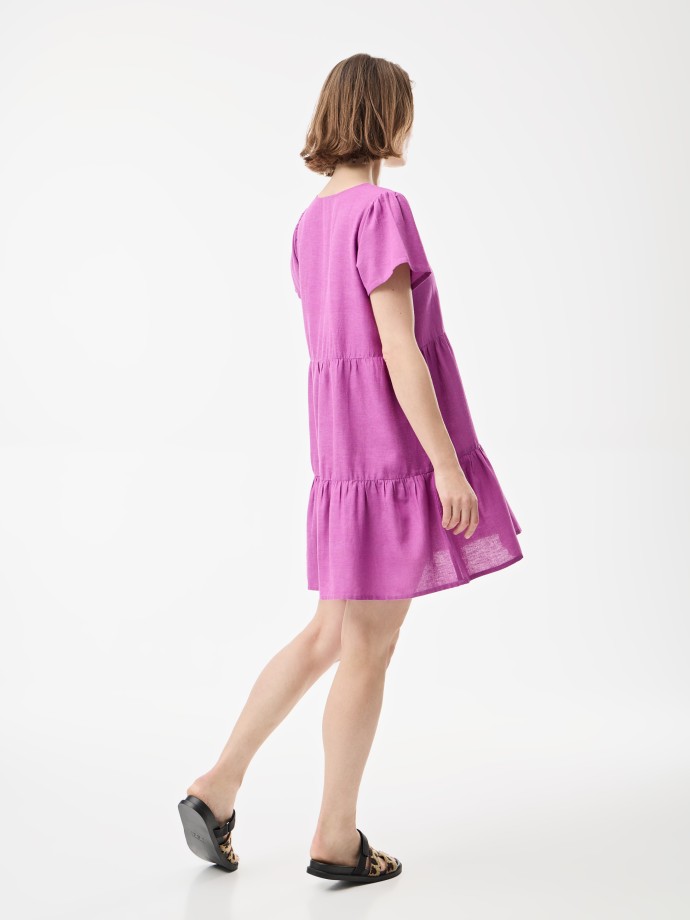 Vestido decote em V