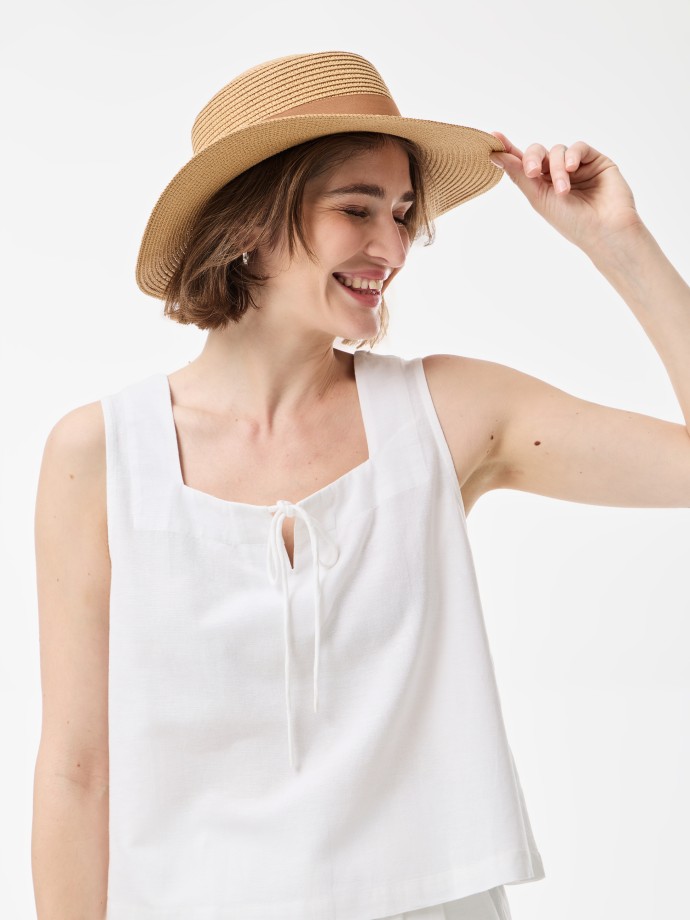Blusa com linho
