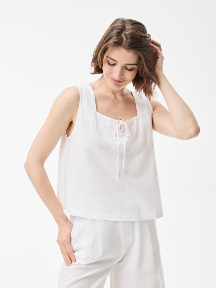 Blusa com linho