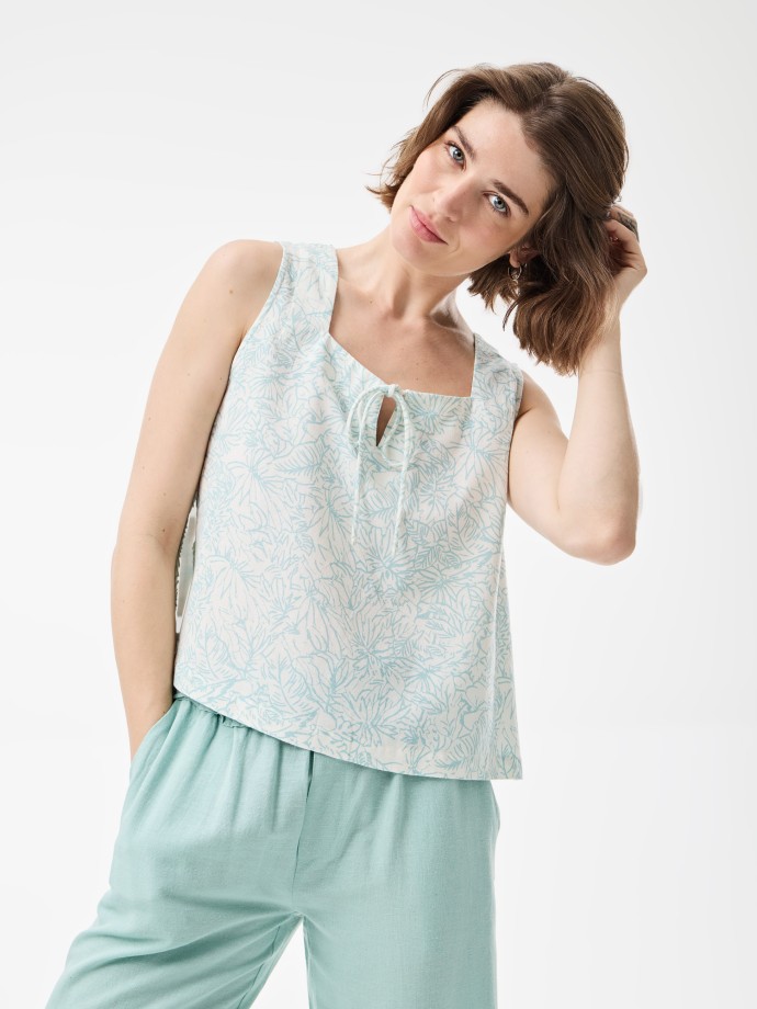 Blusa com linho Blusa com linho