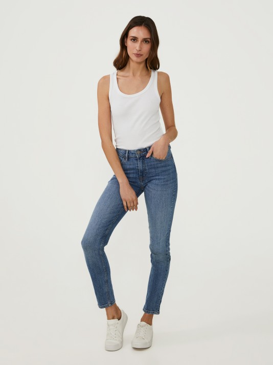 Calças de ganga slim fit push up Calças de ganga slim fit push up