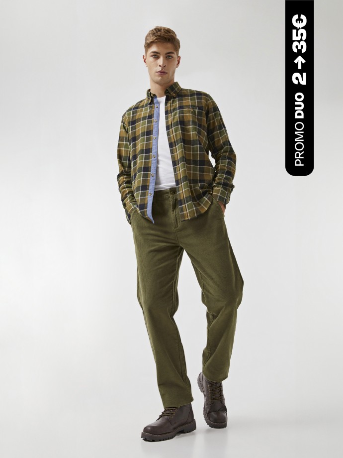 Calças chino bombazine Calças chino bombazine