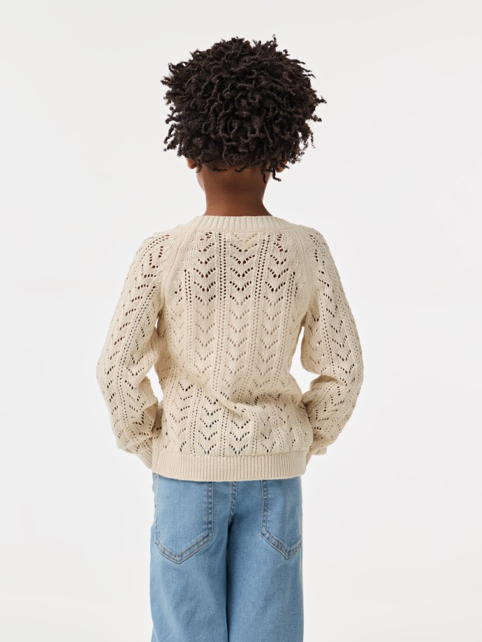 Casaco de malha tricotada