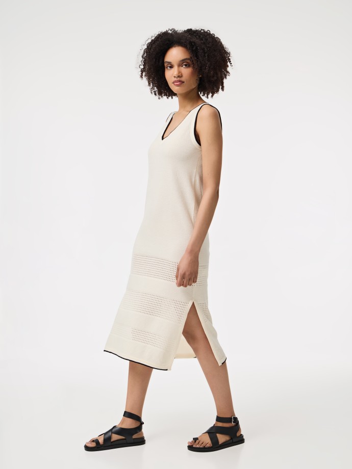 Vestido midi bordado