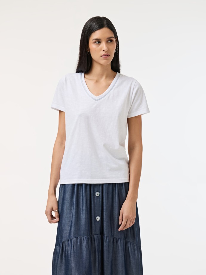 T-shirt com brilho