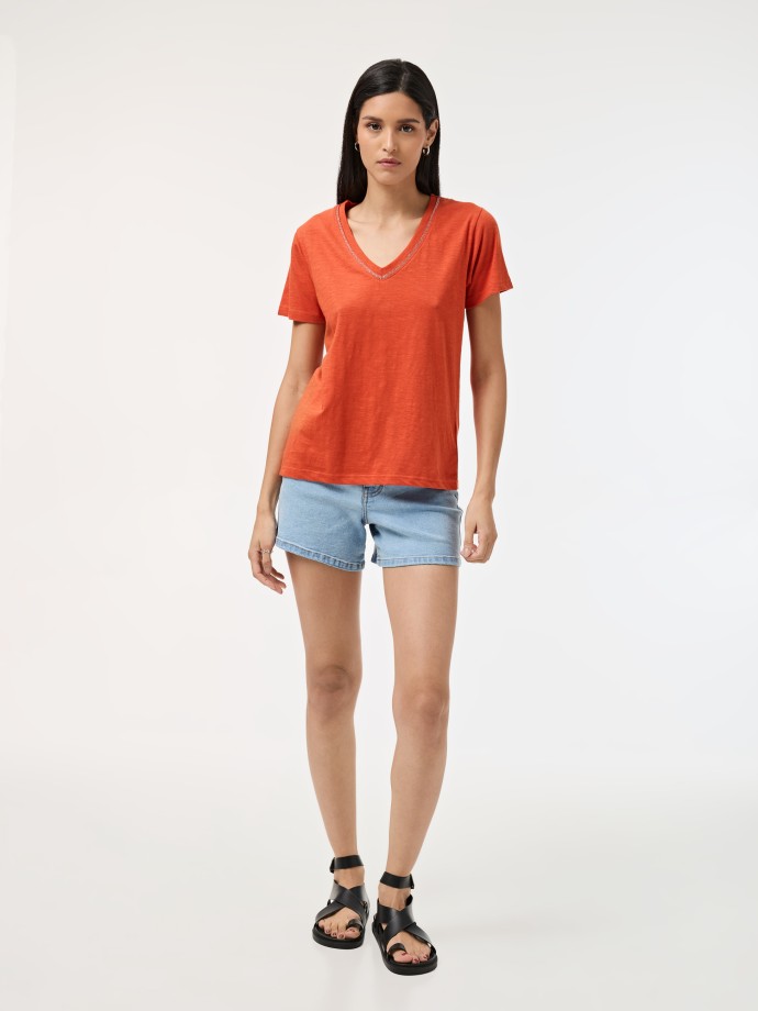 T-shirt com brilho