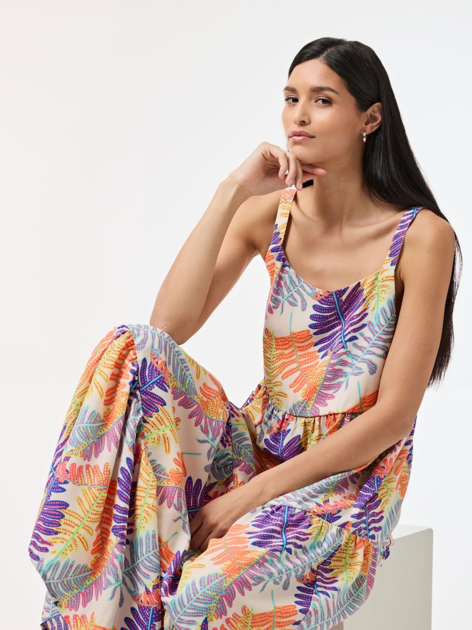 Vestido Comprido Estampado