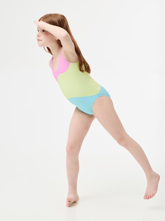 Fato de banho tricolor Fato de banho tricolor