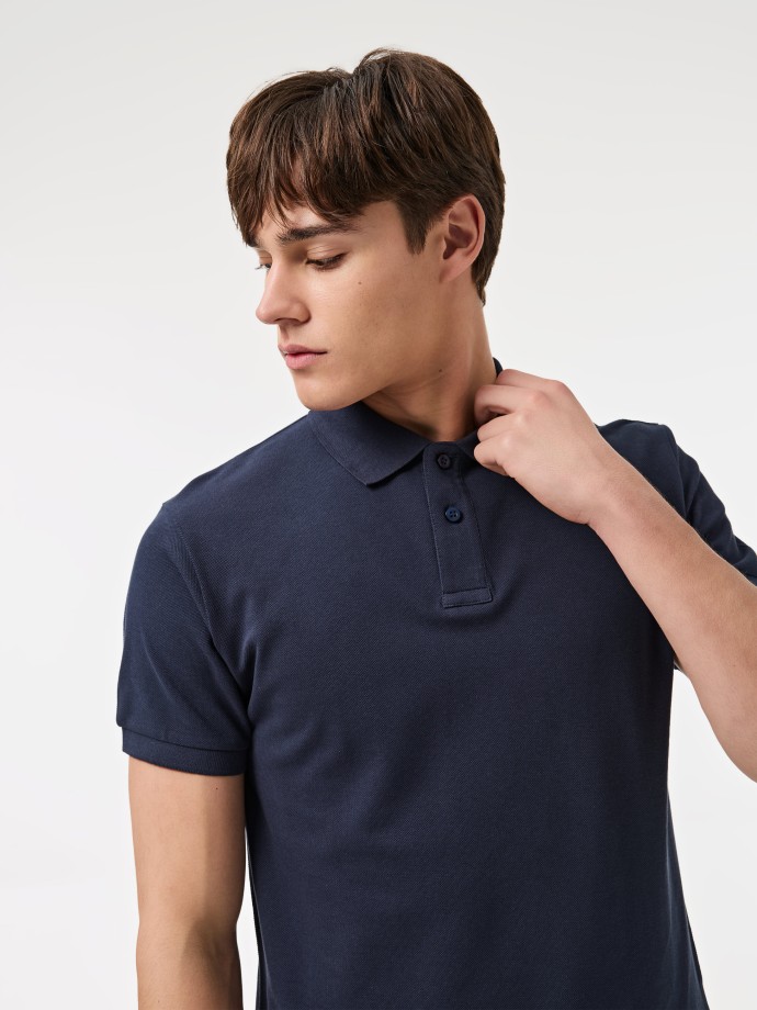 Polo b�sico em piquet