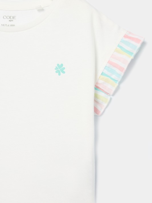 Pijama curto com riscas Pijama curto com riscas