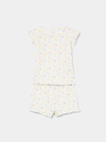 Pijama curto com flores