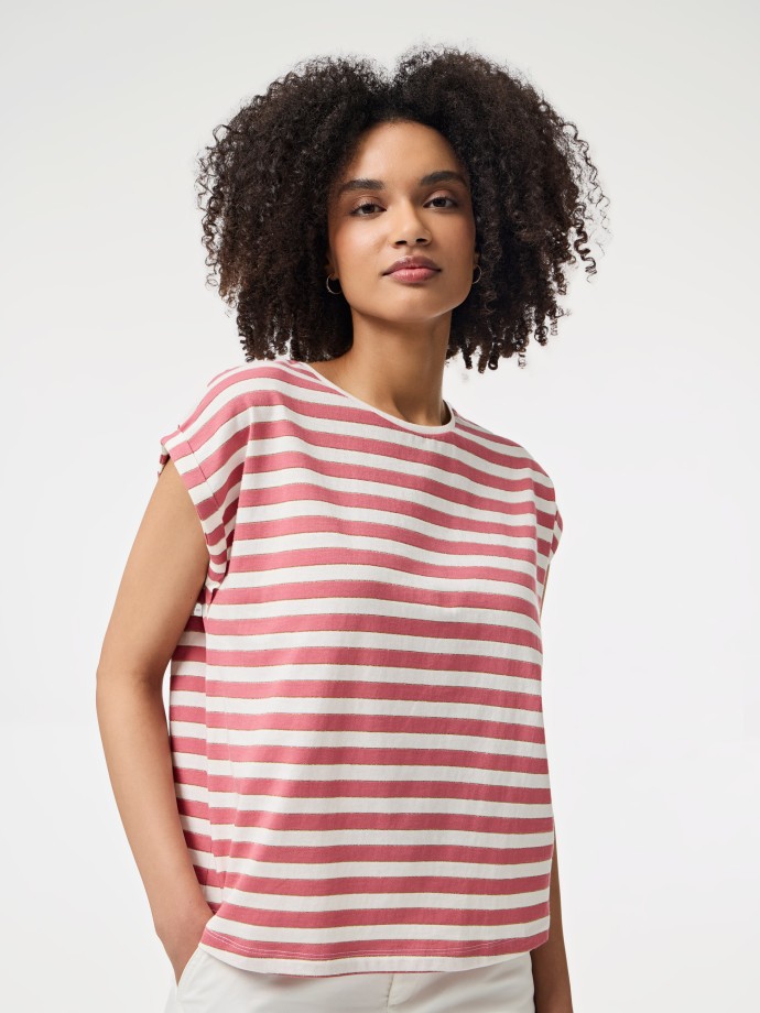 T-shirt com riscas