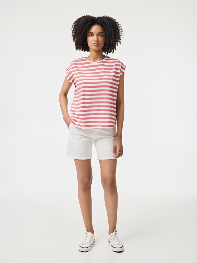 T-shirt com riscas