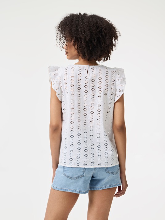 Blusa com folho Blusa com folho