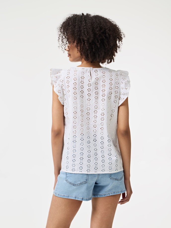 Blusa com folho Blusa com folho