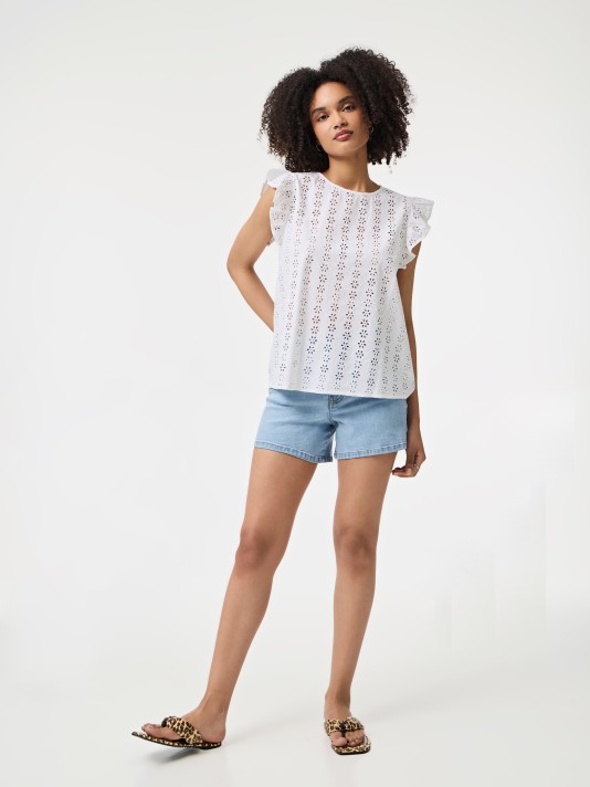 Blusa com folho Blusa com folho