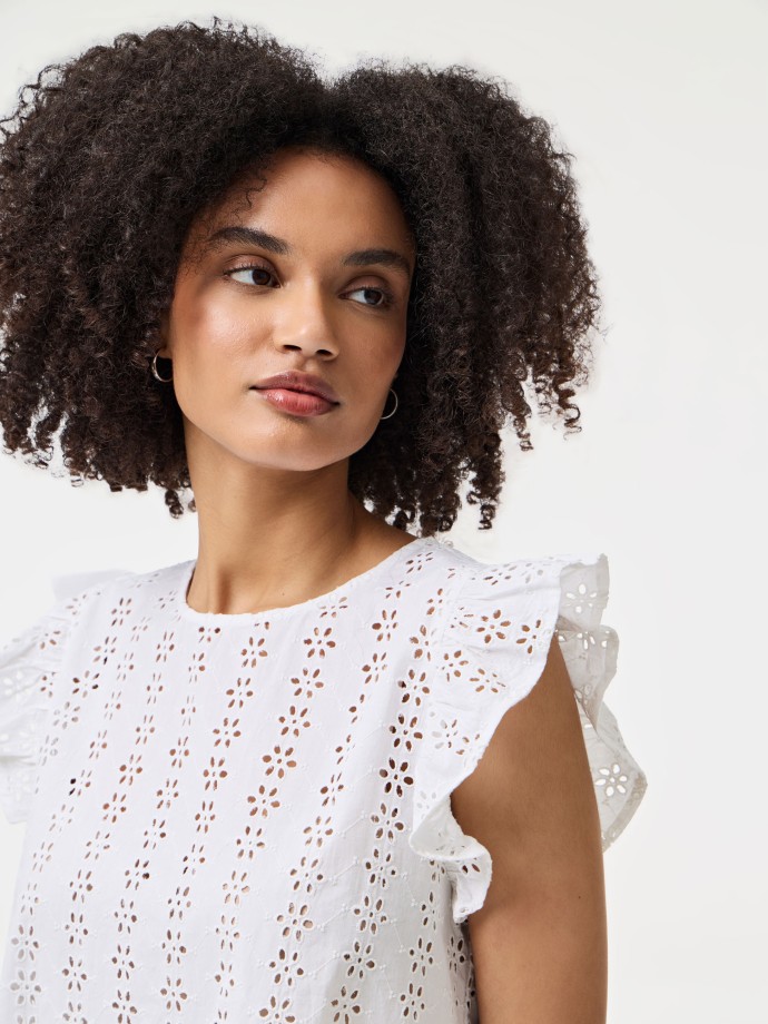 Blusa com folho Blusa com folho