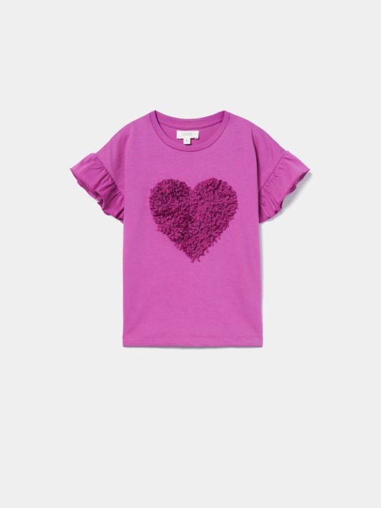 T-Shirt com folhos