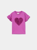 T-Shirt com folhos