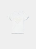 T-Shirt com folhos